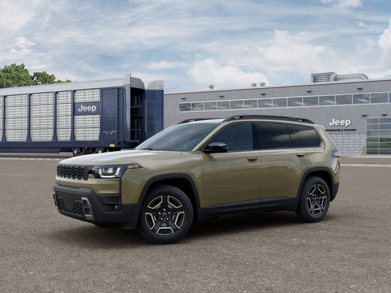 2026 Jeep Cherokee CHEROKEE LAREDO 4X4 in 41 Exterior Paint — front three-quarter view