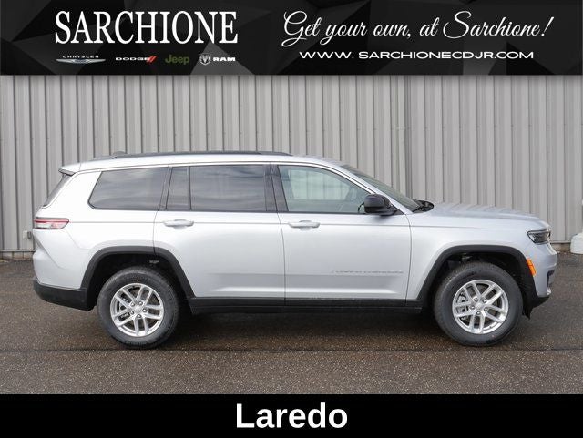 2026 Jeep Grand Cherokee Laredo in Silver Zynith — front three-quarter view
