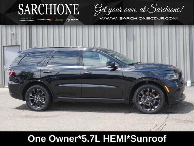 2024 Dodge Durango R/T Plus in Db Black Crystal Clearcoat — front three-quarter view