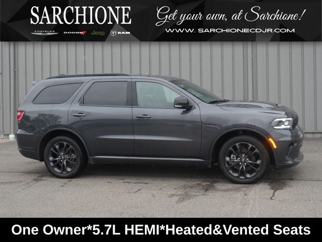 2024 Dodge Durango R/T Plus in Vapor Gray — front three-quarter view