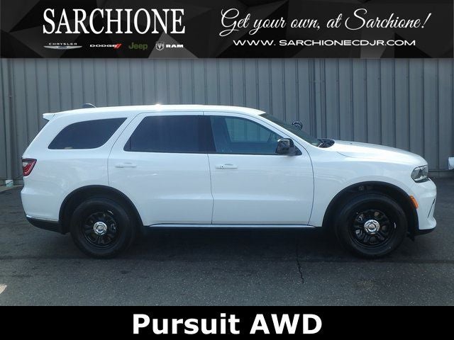 2024 Dodge Durango Pursuit in White Knuckle Clearcoat — front three-quarter view