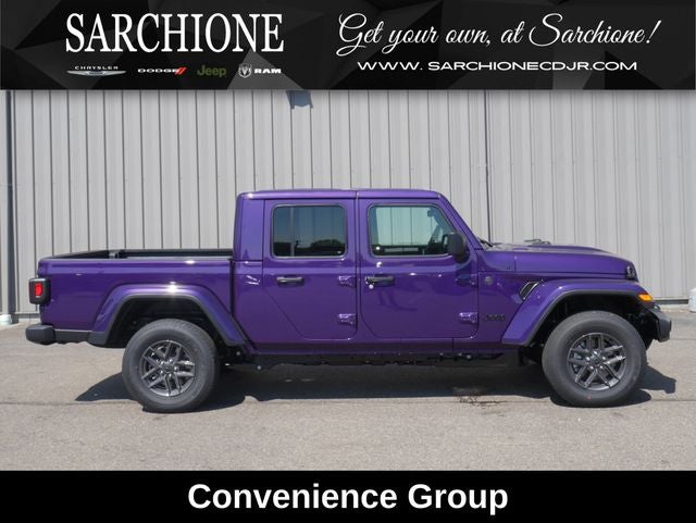 2026 Jeep Gladiator Sport S in Reign — front three-quarter view