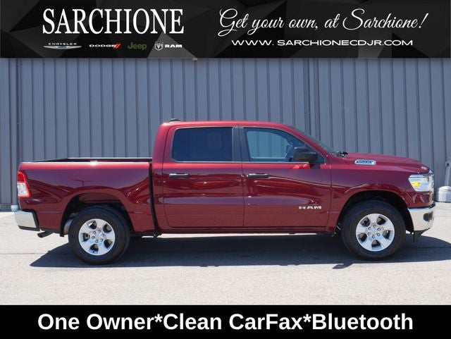 2023 RAM 1500 Big Horn/Lone Star in Delmonico Red Pearlcoat — front three-quarter view