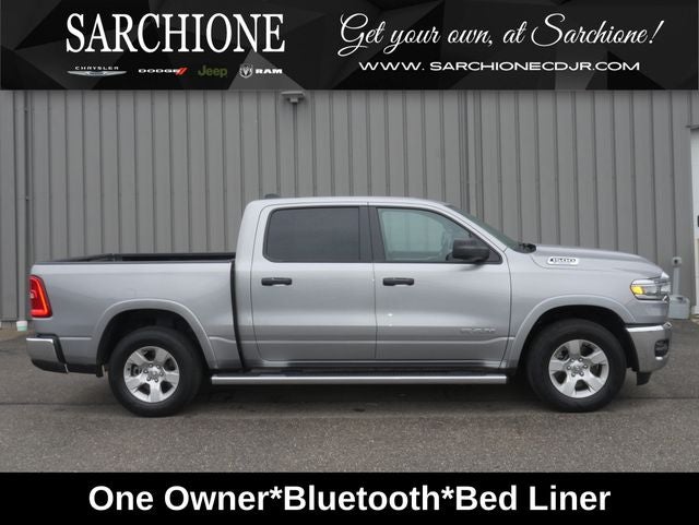 2025 RAM 1500 Big Horn/Lone Star in Billet Silver Metallic Clearcoat — front three-quarter view