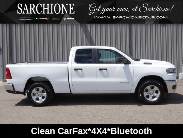 2026 RAM 1500 Big Horn/Lone Star in Bright White Clearcoat — front three-quarter view