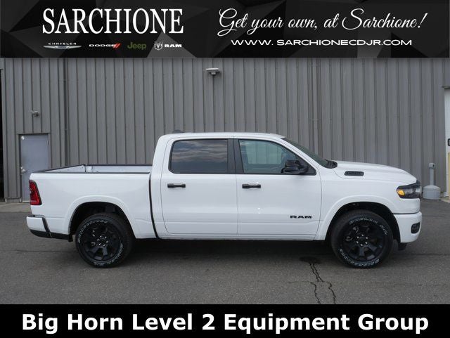 2025 RAM Ram 1500 Big Horn/Lone Star in Bright White Clearcoat — front three-quarter view