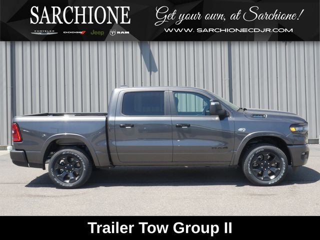 2026 RAM Ram 1500 Big Horn/Lone Star Night Edition in Granite Crystal Metallic Clearcoat — front three-quarter view