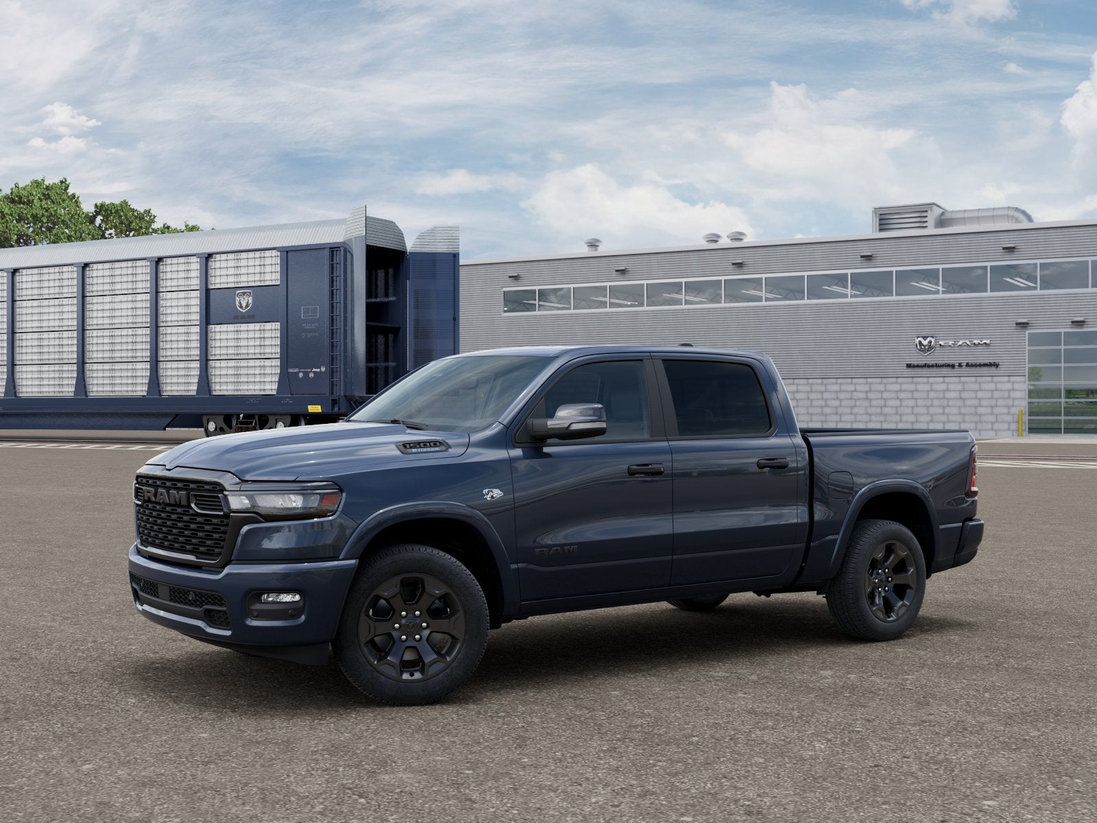 2026 RAM Ram 1500 Big Horn/Lone Star in Forged Blue Metallic — front three-quarter view