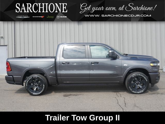 2026 RAM Ram 1500 Big Horn/Lone Star Night Edition in Granite Crystal Metallic Clearcoat — front three-quarter view