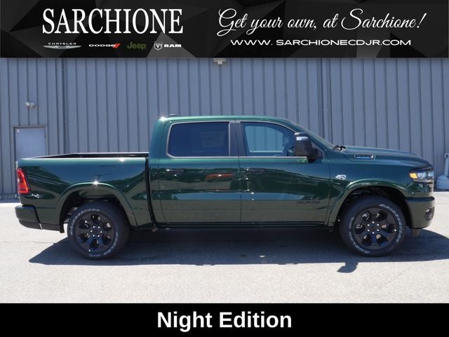2026 RAM Ram 1500 Big Horn/Lone Star Night Edition in Serrano Green Metallic — front three-quarter view