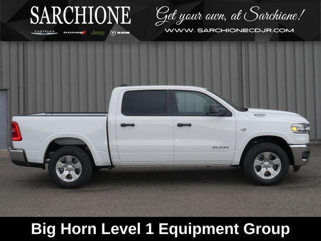 2026 RAM Ram 1500 Big Horn/Lone Star in Bright White Clearcoat — front three-quarter view