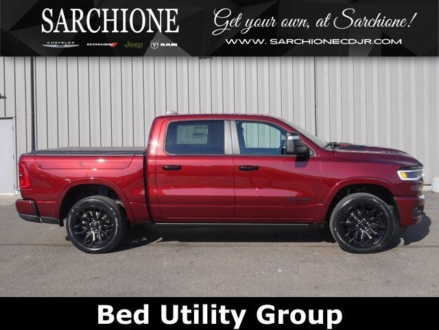 2026 RAM Ram 1500 Limited Night Edition in Delmonico Red Pearlcoat — front three-quarter view
