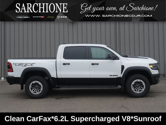 2023 RAM 1500 TRX in Bright White Clearcoat — front three-quarter view