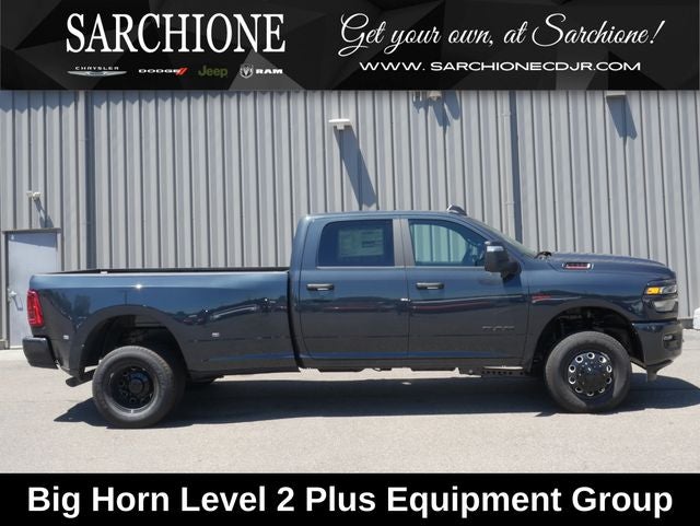 2026 RAM Ram 3500 Big Horn Night Edition in Forged Blue Metallic — front three-quarter view