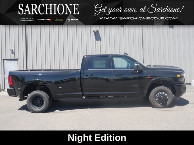 2026 RAM Ram 3500 Limited Night Edition in Diamond Black Crystal Pearlcoat — front three-quarter view