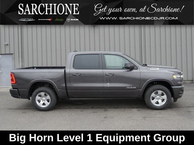 2026 RAM Ram 1500 Big Horn/Lone Star in Granite Crystal Metallic Clearcoat — front three-quarter view