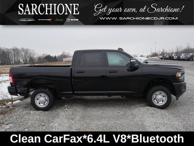 2024 RAM 2500 Tradesman in Diamond Black Crystal Pearlcoat — front three-quarter view